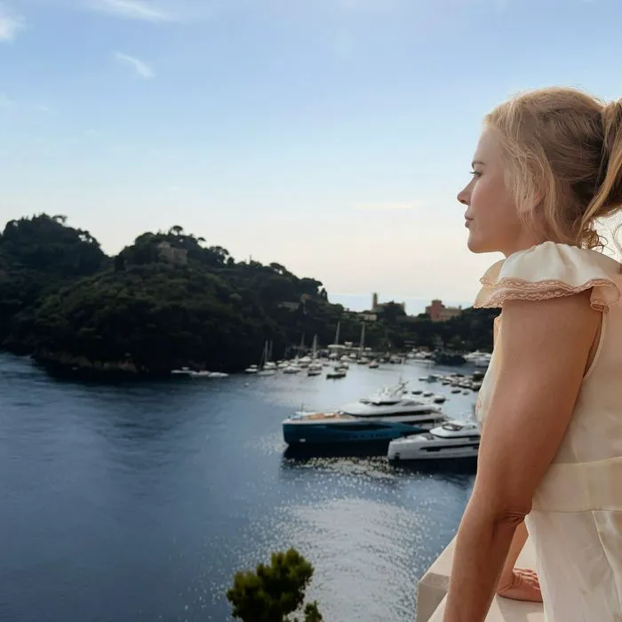 "Nicole Kidman at the Belmond Hotel in Portofino, Italy"