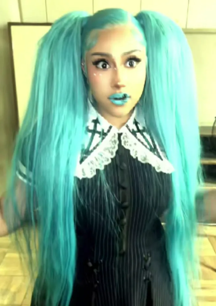 "North West showcasing her unique style on TikTok"