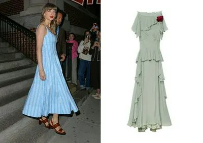 "Taylor Swift in the Nelida Dress by Dôen"