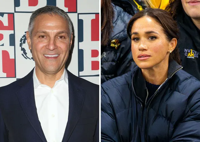Ari Emanuel and Meghan Markle at a public event