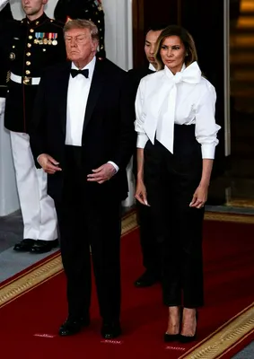 "Donald Trump and Melania Trump during a state visit"