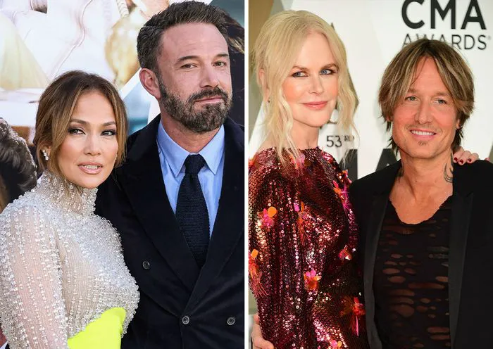 Jennifer Lopez and Ben Affleck Keith Urban and Nicole Kidman