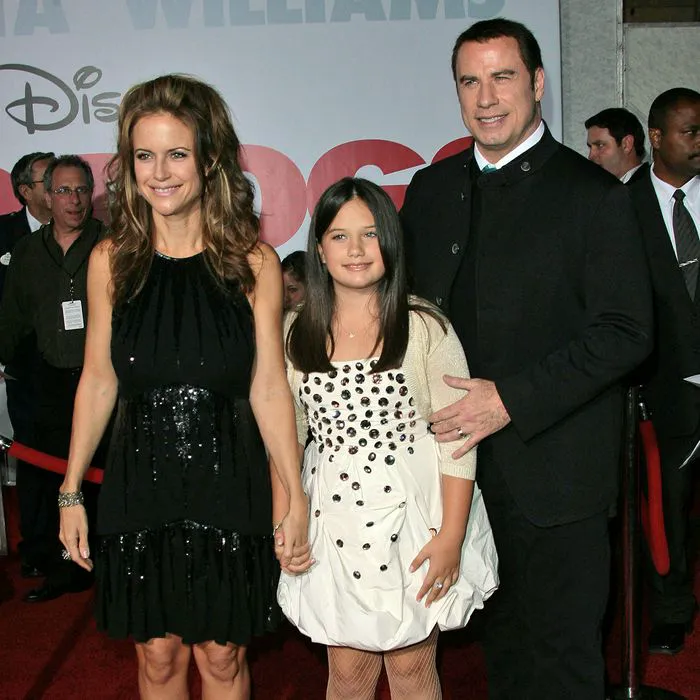 "John Travolta, Kelly Preston, and Ella Bleu Travolta at the Old Dogs premiere"