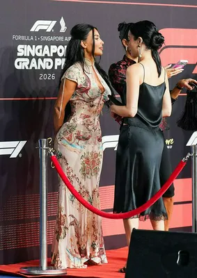 "Kim Kardashian at the Formula 1 Singapore Airlines Grand Prix"