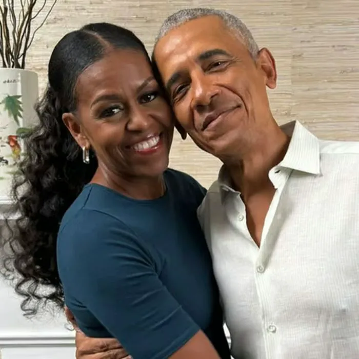 Barack and Michelle Obama together