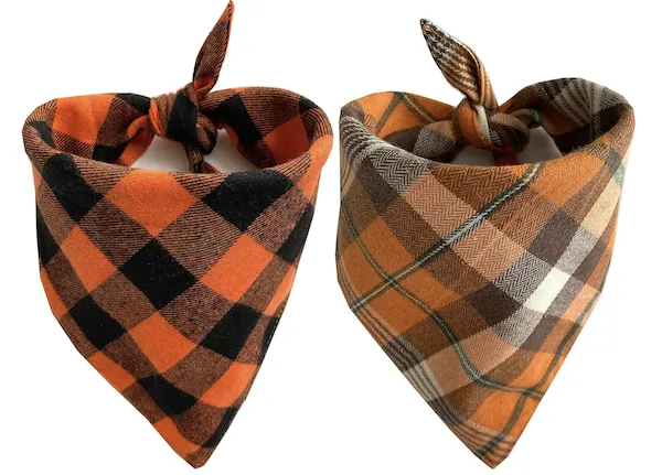 "Realeaf Fall Dog Bandanas"