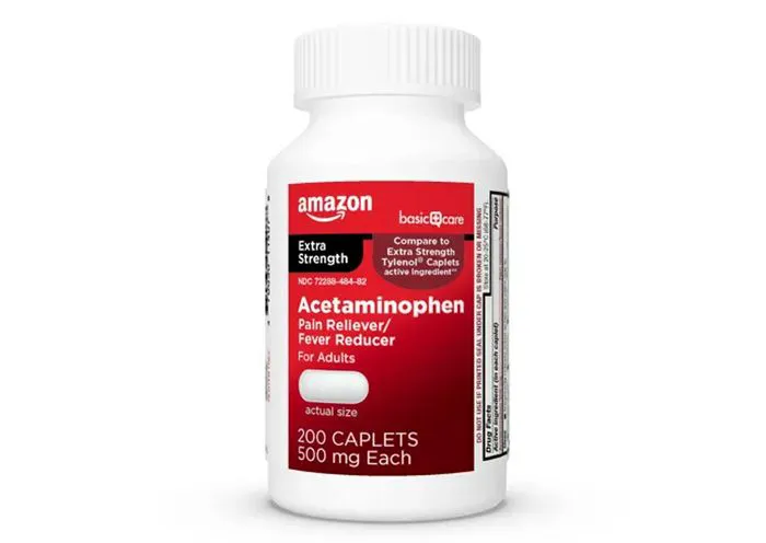 "Amazon Extra Strength Acetaminophen 200 caplets"