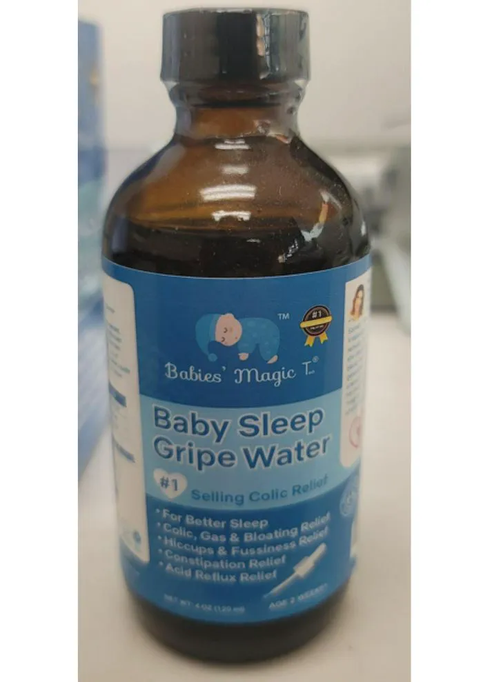 "Recall notice for Babies’ Magic Tea Baby Sleep Gripe Water"
