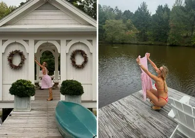 Bella Hadid 30th birthday post red bikini pink dress