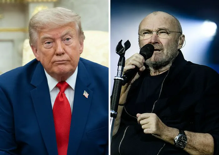 Donald Trump and Phil Collins