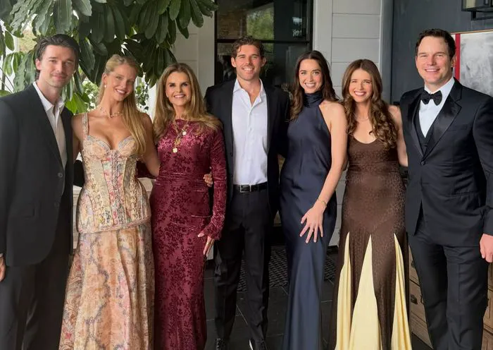 Family photo of the Schwarzenegger family shared by Katherine Schwarzenegger