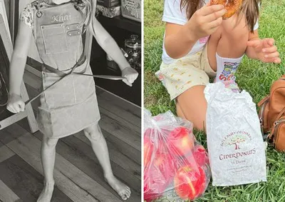 Gigi Hadid Khai Instagram pictures overalls and snacks