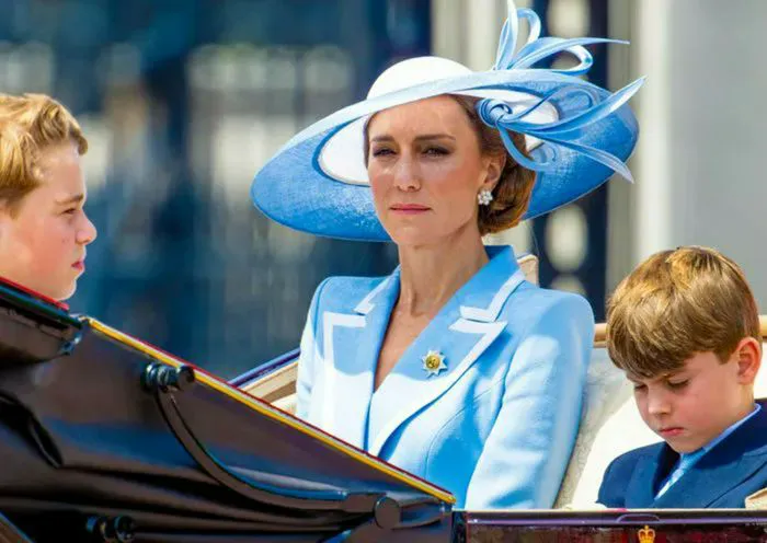 Kate Middleton with her sons at Trooping the Colour 2026