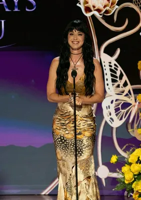 "Katy Perry on stage at the 'I Will Always Love You' celebration"
