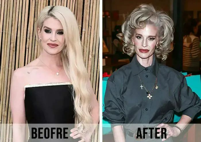 "Kelly Osbourne in a promotional image for Clarins"