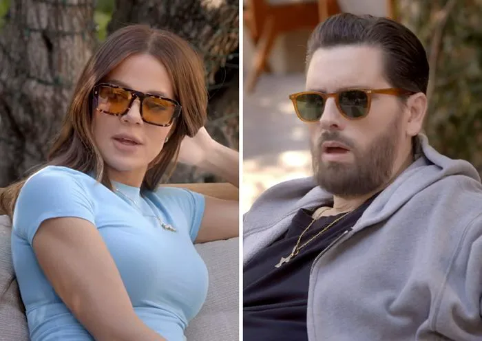 Khloe Kardashian and Scott Disick The Kardashians season 8 trailer