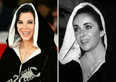 "Kris Jenner wearing Elizabeth Taylor's Scorpio Cape at Rome Film Festival"
