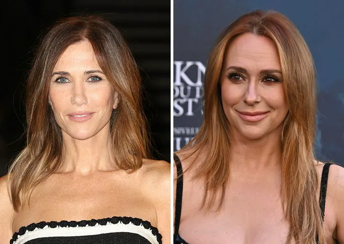 "Kristen Wiig and Jennifer Love Hewitt at an event"