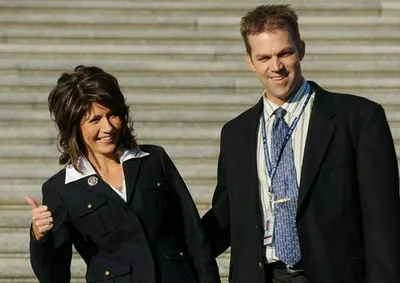 "Kristi Noem and Bryon Noem at the Capitol in 2010"