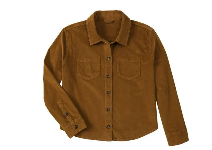 "Oversized corduroy shirt available at Aldi"