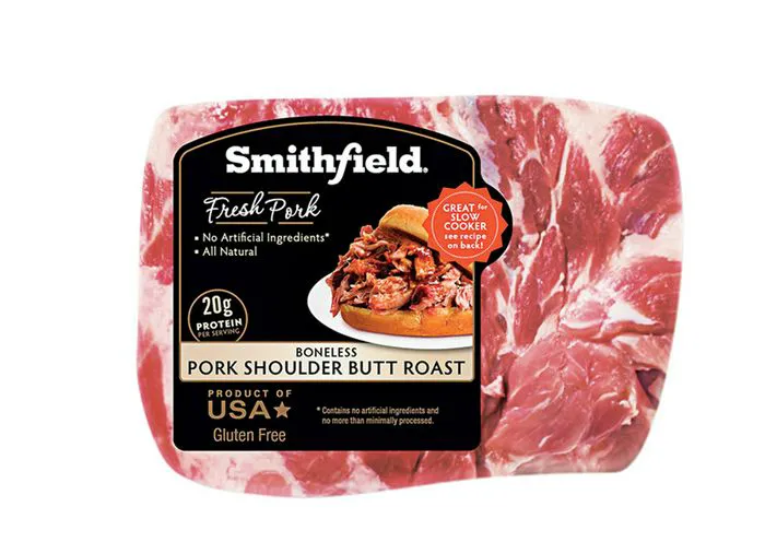 "Pork butt available at Aldi"