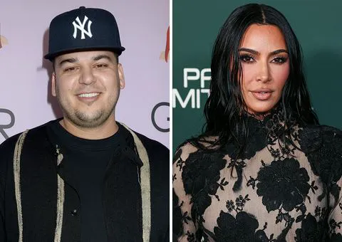 Rob Kardashian and Kim Kardashian