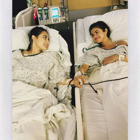 Selena Gomez and Francia Raisa in hospital