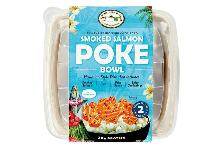 "Smoked salmon poke bowl from Aldi"