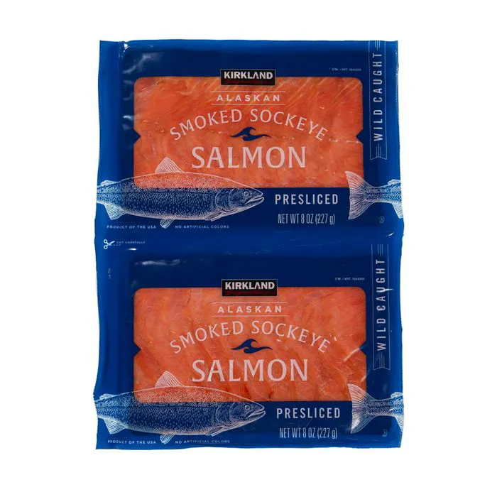 Smoked salmon dish showcasing a gourmet presentation.