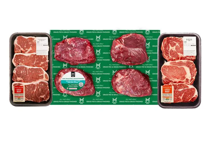 "Variety of steak cuts"