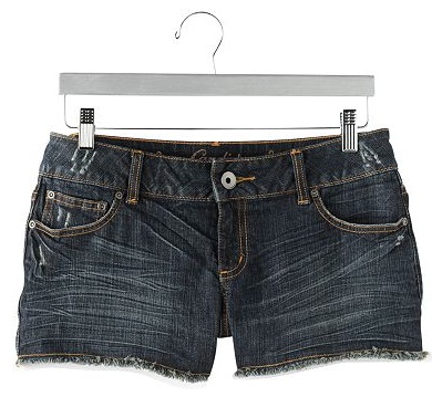 Candie's® Designed by Britney Frayed Denim Shorts ($38)