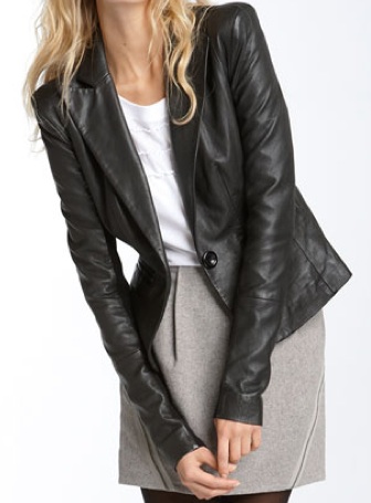 Fall 2010 Jacket Trends - Trouvé Structured Shoulder Leather Blazer