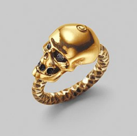 alexander mcqueen skull cocktail ring