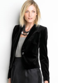 banana republic velvet blazer