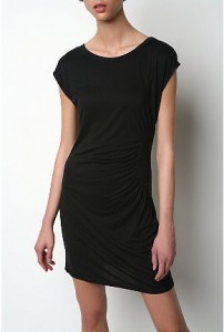 silence and noise side ruched dress